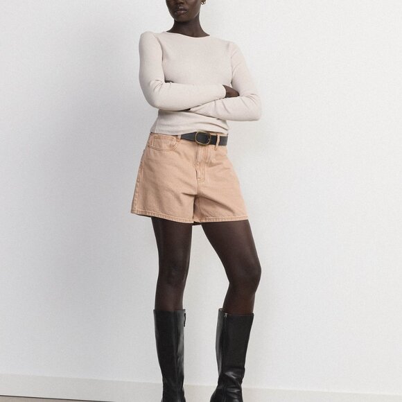 Frank And Oak The Courtney Loose Natural Dye Short in Catechu Brown Size 3131 - Picture 2 of 3
